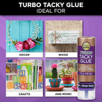 Aleene's Turbo Tacky Glue for Crafts in Always Ready Bottle, Strong Bond - Image 5