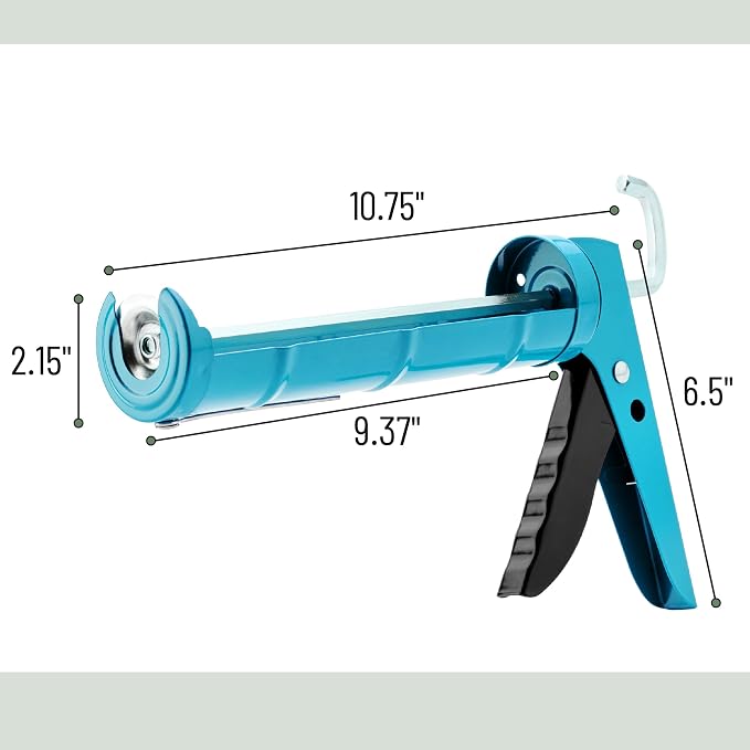 Bates- Caulking Silicone Gun, 10:1 Thrust Ratio, Hand Caulking Guns, No Drip - Image 2