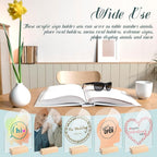 Bercoor 5 Pack 5x7 Inch Blank Clear Arch Acrylic Sign - Image 7