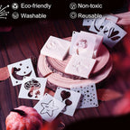 Fainne 100 Pcs 2 Inch Stencils Small Stencils - Image 3