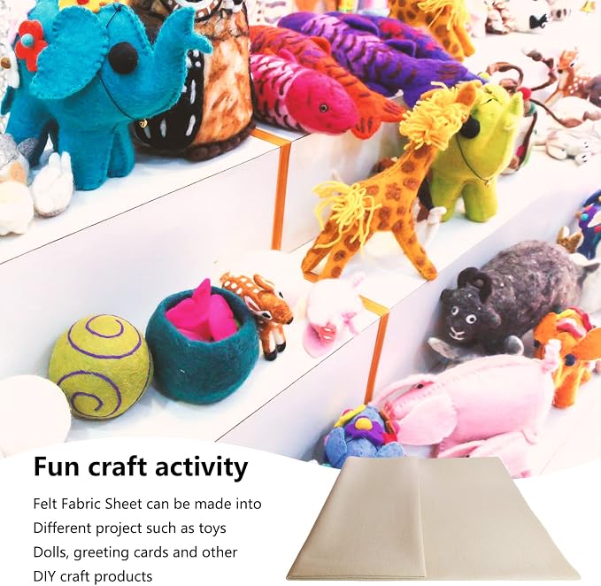 Jtnohx Color Felt for Crafts, 1 Square Yard Felt Fabric, Flexible Craft Felt - Image 7