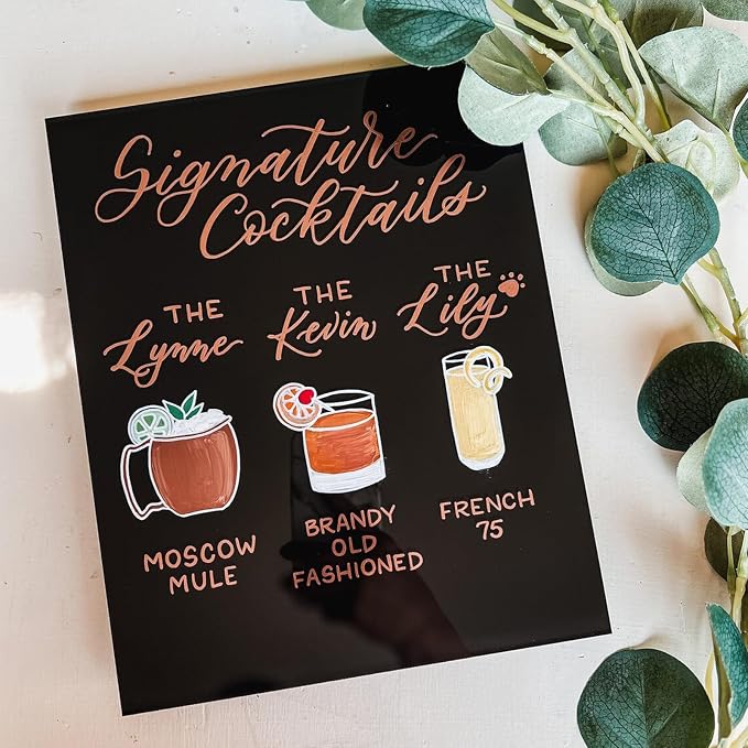 8x10 Inch Black Acrylic Sign - Image 4