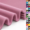 Dusty Pink Large Felt Fabric 36" x 36", 1.4 mm Soft Felt Sheet, Nonwoven Fabric by ZANEXIR