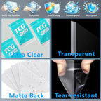 500 Count Card Sleeves for Trading Cards, Matte Clear Deck Card Sleeve - Image 8