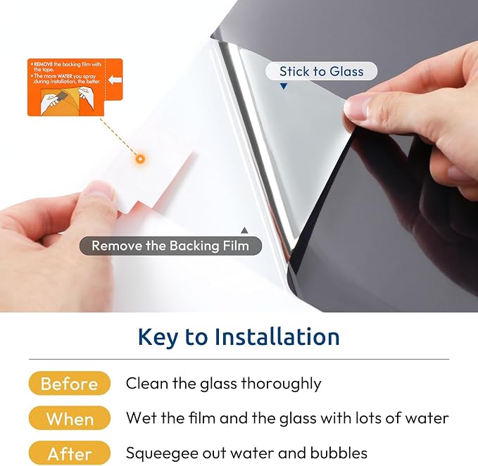 rabbitgoo Window Privacy Film One Way Window Tint - Image 8