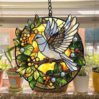 Peaceloving Dove Acrylic Suncatcher Stained Glass Effect Window Car Hanging - Image 4