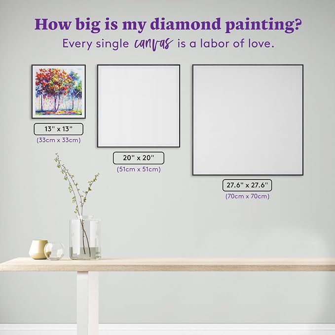 DIAMOND ART CLUB Shades of Solitude Diamond Painting Kit, Fun DIY Crafts - Image 4