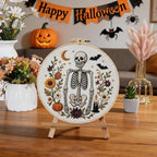 Halloween Embroidery Kit, Pumpkin Cross Stitch Kits, 4 Set Craft Kits - Image 2