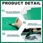 Yeaqee 8 Pcs 9 x 12 Inch Linoleum Blocks - Image 3
