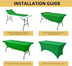 10-Pack 6ft Spandex Table Covers - Image 5