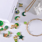 Bulk Gold Enamel Charms for Jewelry Making, Colorful Metal Charms Pendant for - Image 4