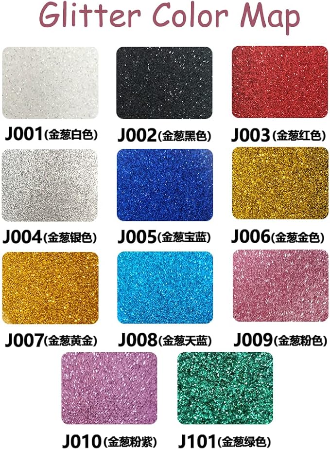 guangyintong Glitter Blue Heat Transfer Vinyl HTV Rolls - Image 7