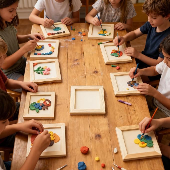 FSWCCK 15 Pack 5 x 5 inch Wood Panel Boards, Unfinished Wood Canvas Panels - Image 6