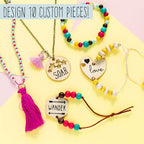 STMT DIY Wooden charm & Tassel Jewelry Art & Craft Kit by Horizon Group USA - Image 4