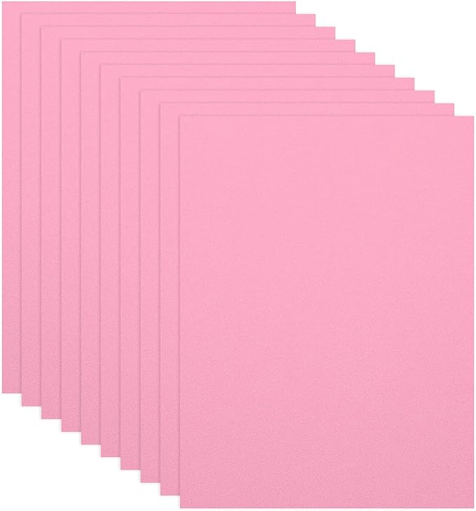 PATIKIL 10 Pcs Pink EVA Foam Sheets, 12 x 8 Inches Foam Sheets by PATIKIL