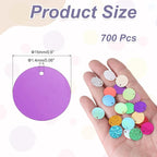 MECCANIXITY 700 Pcs Flat Round Sequins 15mm/0.6 Inch Loose Paillettes Craft - Image 2