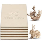 3 mm Birch Plywood 1/8 x 12 x 12 Inch, 6 Packs Craft Wood, Stronger Than by Unknown
