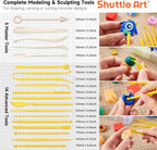 Shuttle Art Polymer Clay Kit, 57 Colors Oven Bake Clay - Image 3