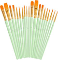 Soucolor Acrylic Paint Brushes Set, Halloween Pumpkin Ceramic Crafts Supplies by Soucolor
