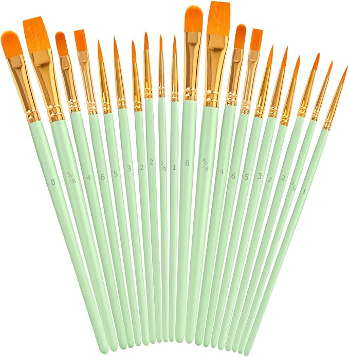 Soucolor Acrylic Paint Brushes Set, Halloween Pumpkin Ceramic Crafts Supplies by Soucolor