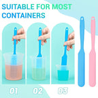 Gartful 6PCS Colored Silicone Spatula Stick, Reusable Epoxy Stir Sticks Scraper - Image 5