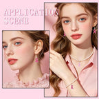 MARFOREVER 120 Pcs Breast Cancer Awareness Charms - Image 6