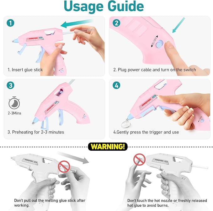 Cordless Hot Glue Gun, 20W Hot Glue Gun - Image 6