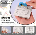 Sakolla 2 Pack 2026 Graduation Candy Chocolate Molds, Doctoral Cap Diploma - Image 4