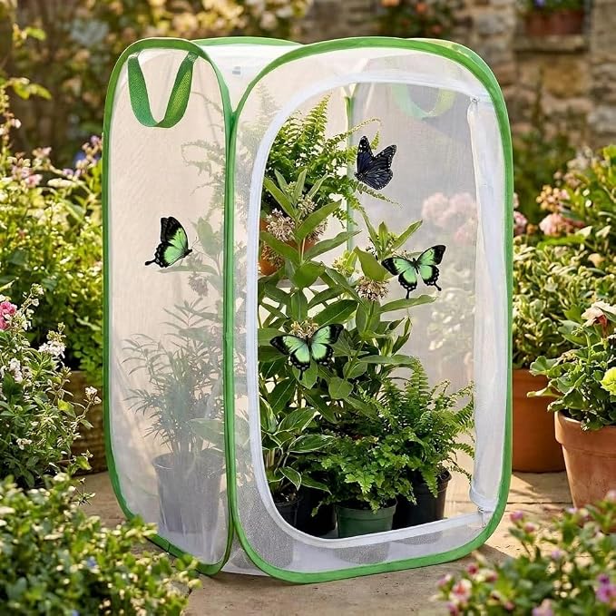 Mesh Plant Protection Enclosure, Portable Collapsible Garden Grow Cage - Image 6