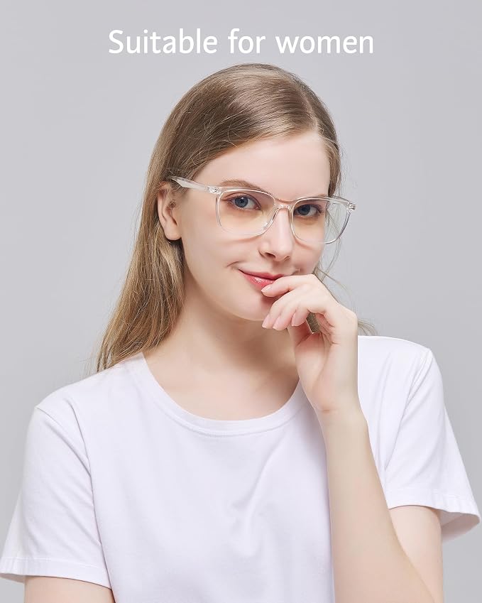 ANRRI Blue Light Glasses Men Women Transparent Blue Light Blocking Computer - Image 3