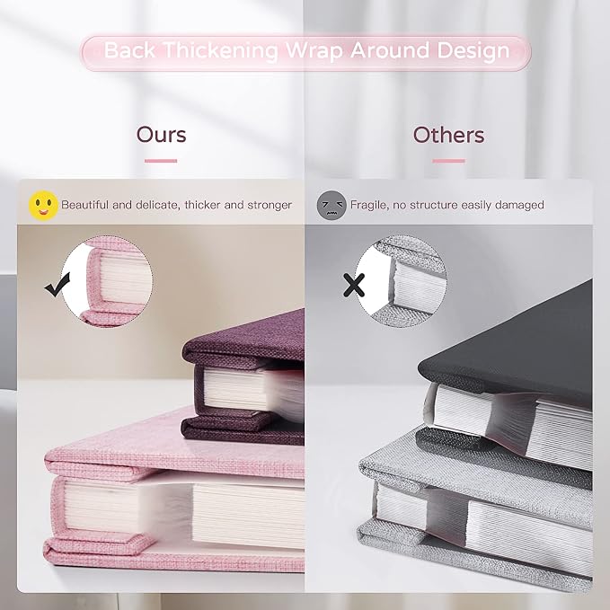 Popotop Large Photo Album Self Adhesive 4x6 5x7 8x10 Scrapbook Album DIY - Image 6