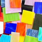 ILLUCKAI 2.2lb Stained Glass Scraps, Mosaic Glass Pieces, Mosaic Tiles - Image 5