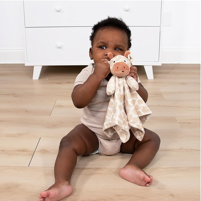 The Peanutshell Tummy Time Mat Girl and Bunny Baby Lovey- Baby Floor Play Mats - Newborn, Infant - Padded Activity Playmat for Babies, Tummy Time Pillow - Pink Floral Nursery Decor Rug