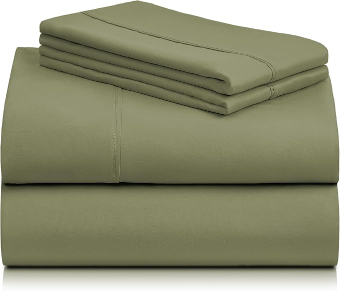 LuxClub 4 PC King Sheet Set, Breathable Luxury Bed Sheets, Deep Pockets 18" - Image 8