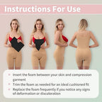 5 Pack Lipo Foam Pads, Tummy Tuck, Flattening Abdominal Compression Garments - Image 4