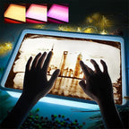 Sand Painting Light Box, Sensory Light Table by Odoorgames