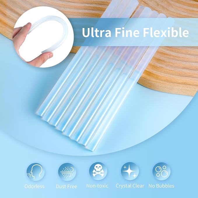 MATUFF Hot Glue Sticks Full Size, 0.43” Dia x 8” Long - Image 3