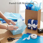 Shindel 330 Sheets Blue Tissue Paper, 14x10 Inch Gift Wrapping Tissue Paper - Image 5