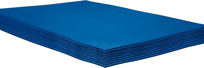 Blue EVA Foam Sheets, 9 x 12 Inch, 2mm Thick Handicraft Foam Paper by Unknown
