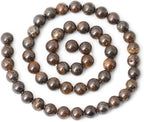 45PCS 8mm Natural Bronzite Gemstone Round Loose Beads - Image 2