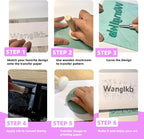 Linocut Kit for Printmaking, Stamp Making Kit, Linoleum Blocks Carving Tools - Image 7