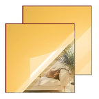 Gold Mirror Acrylic Sheets – 2 Pack, 12x12 Inches, 1/8 Inch Thick, Reflective by SAKRNIC