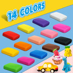 Air Dry Clay, 14 Colors Modeling Magic Clay - Image 2
