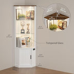 HNEBC 69" Tall Curio Display Cabinet - Image 6