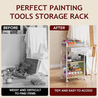 Homsorout 3 Tier Rolling Cart - Image 5