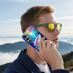 for Samsung Galaxy S24 Plus Case, Colorful Ocean Sharks Pattern Glossy 2 in 1 - Image 7