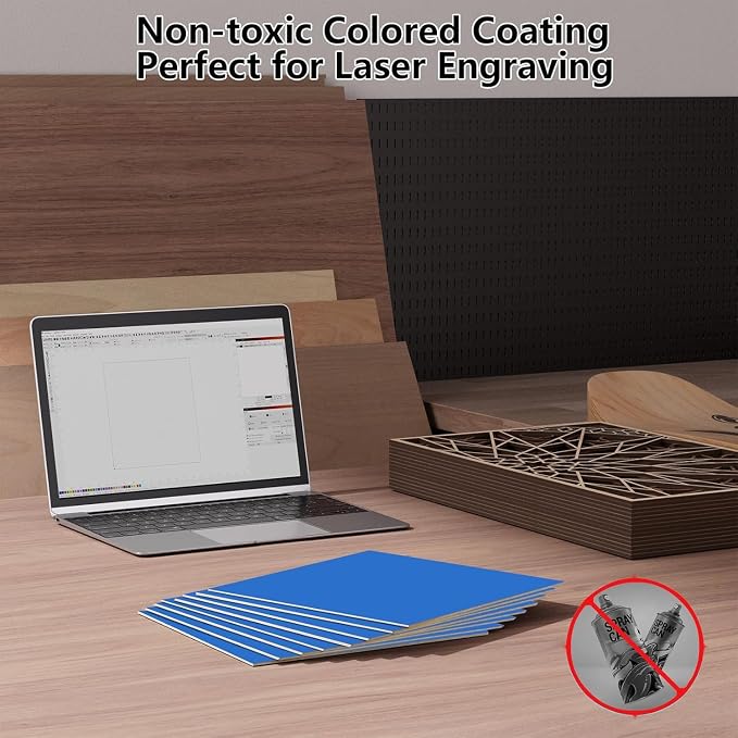 8 Pack Pre-Painted Colored Plywood Sheets, DIY Crafts, Models Making - Image 3