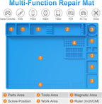 STREBITO Soldering Mat Electronics Repair Mat, Silicone Work Mat Heat Resistant - Image 2