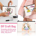 Legigo Blank Canvas Bag Zipper Pouch Makeup Bags Bulk - Image 6