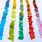 LITMIND 2.2LB Irregular Stained Glass Scraps – Mottled Opal Rainbow Mix - Image 2